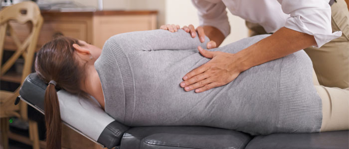 patient receiving chiropractic care